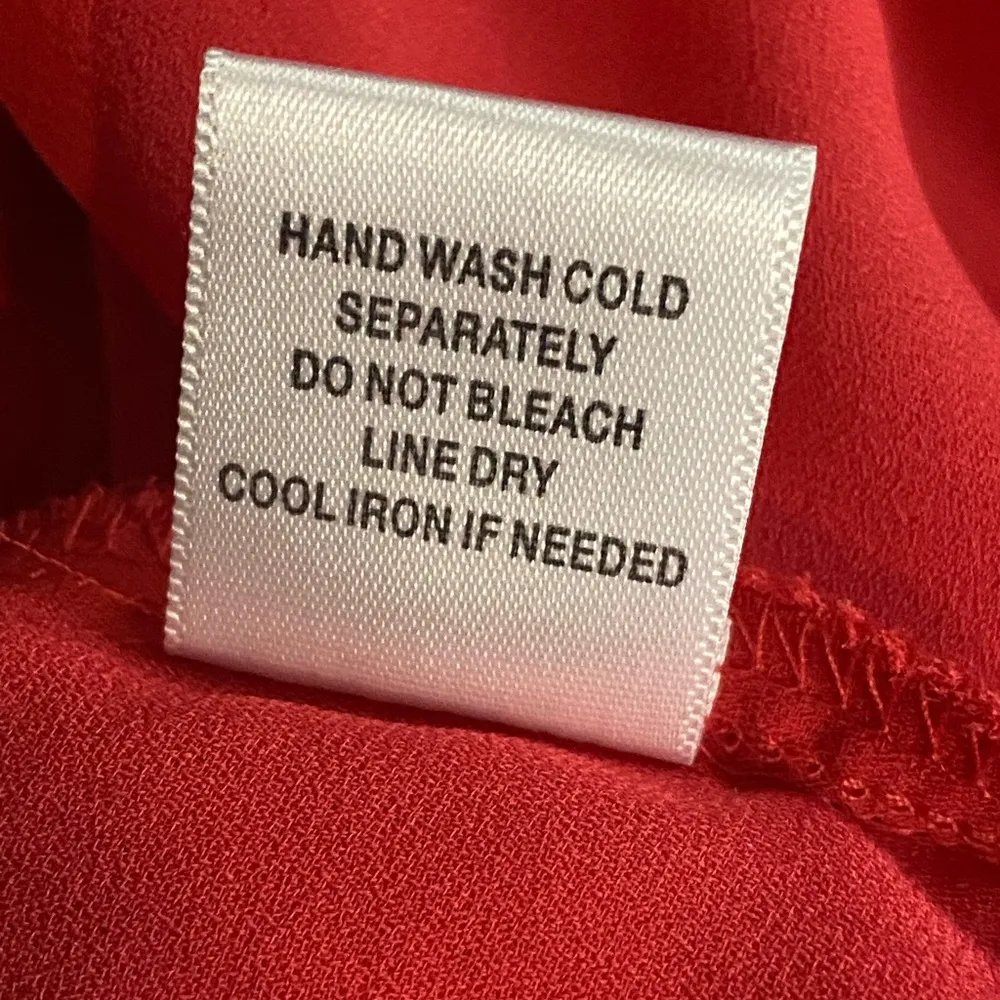 Ro&De Red Long Sleeve Red Blouse Size Small EUC￼ - Image 4