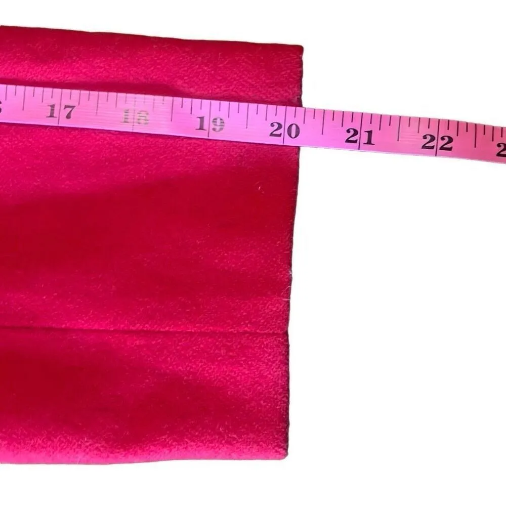 Vintage CW Clifford & Wills Red Crop 100% Wool Peacoat Jacket Gold Buttons Sz 8P - Image 11