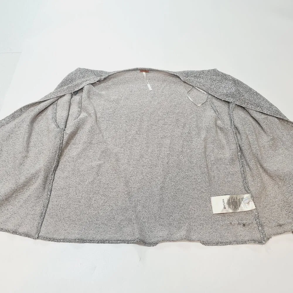 Free People Emmaline Cardi Top in Silver Springs Large - Image 7