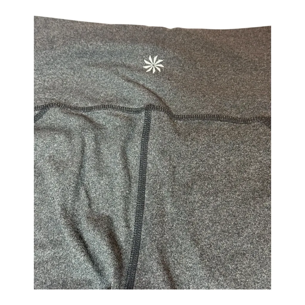 Athleta Gray Cropped Leggings Capri Yoga Pants Medium M - Image 4