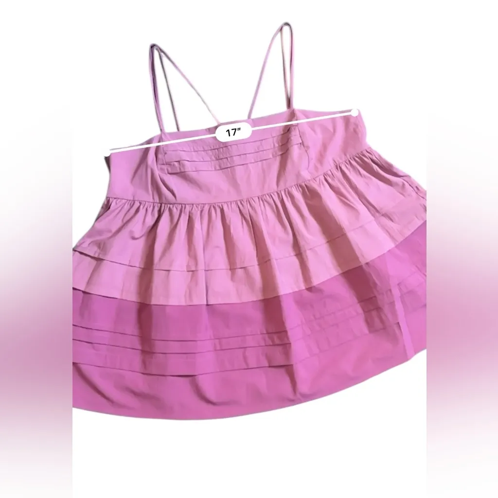 AUREUM Pintuck Pleated Blouse Lavender Purple Top Size Small NWT Size L - Image 10