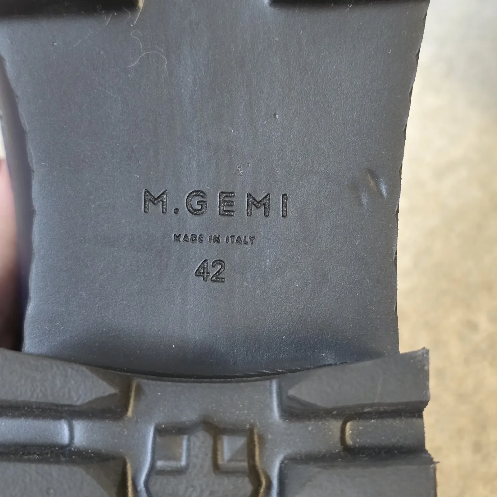 M. GEMÍ ELSA NAVY BLUE CROC CHUNKY LEATHER LOAFERS WOMEN'S SZ‎ 11 ( EU 42) - Image 8