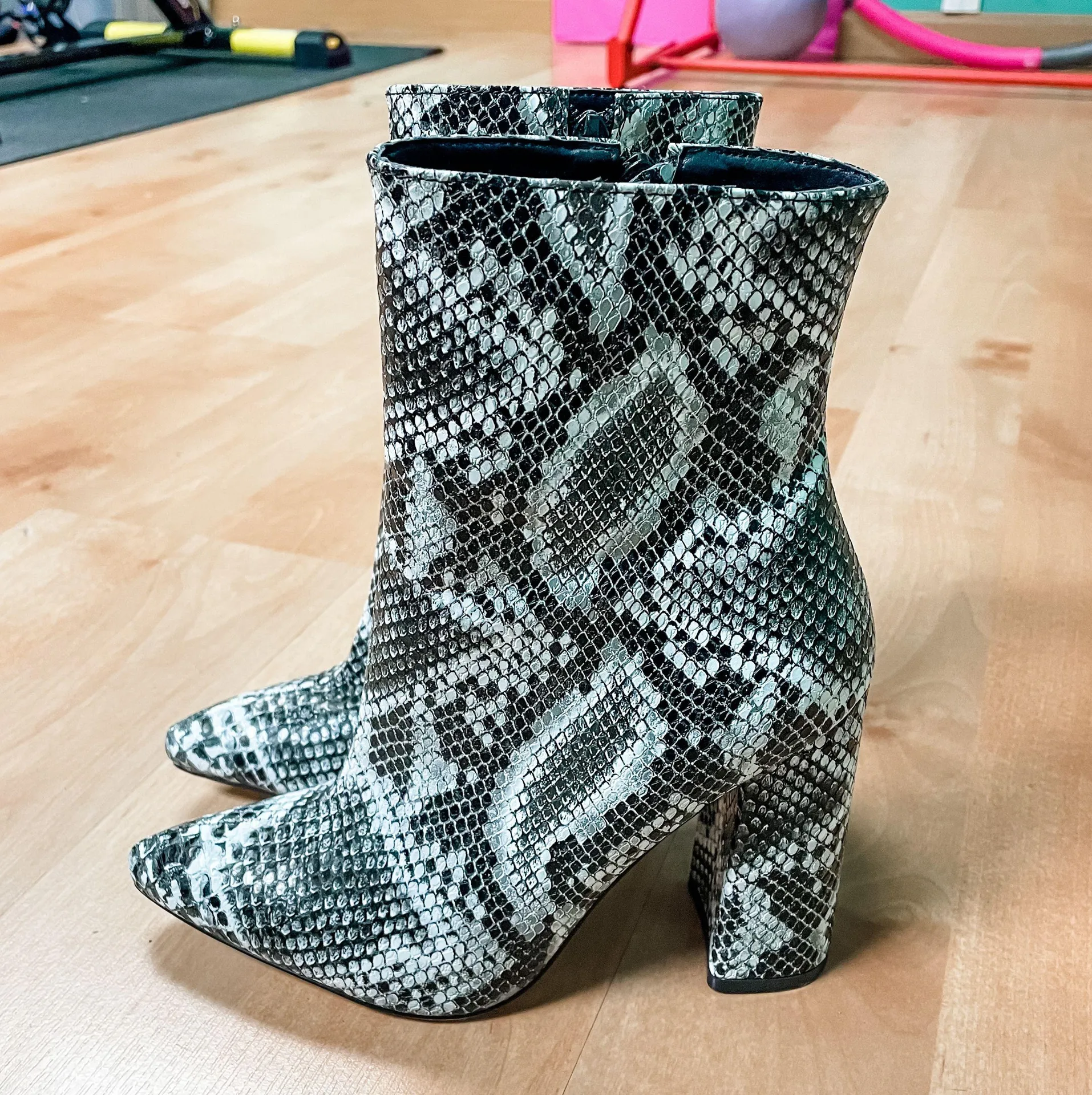 Snakeskin Booties - Image 2