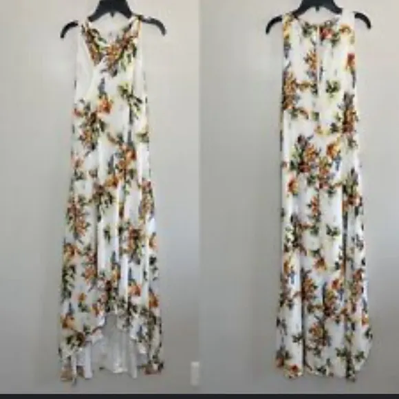 Haute Hippie Floral Jane High Low Maxi Gown size 12 never worn - Image 3