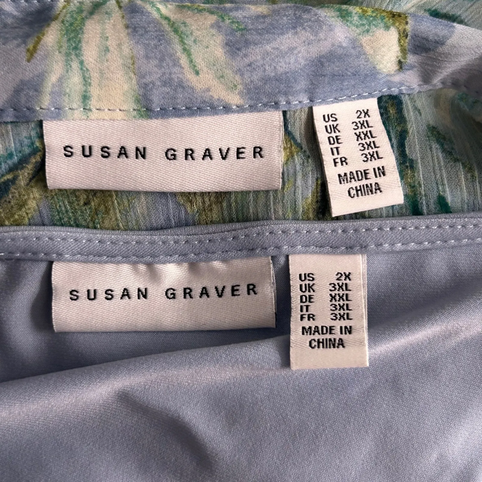 Susan Graver Fairy Top Blue 2X - Image 7