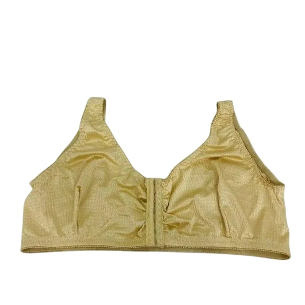 Care Apparel Front Hook Close Leisure Bra Tan Size undefined - Image 2