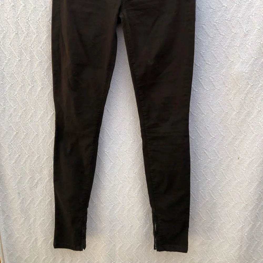 Vince Zip Leg Skinny Pants Dark‎ Olive - Image 5