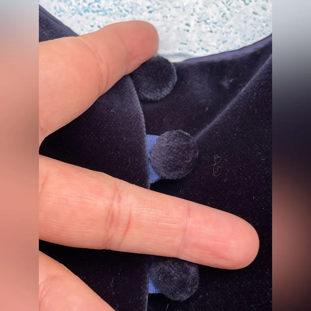 Laura Ashley Vintage Velvet  Dress Size 6 Deadstock - Image 8