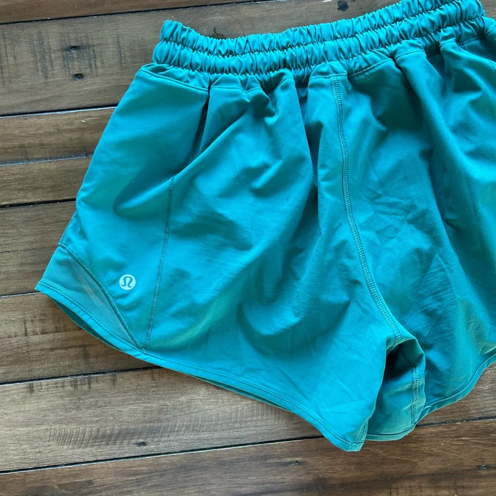 Lululemon Women’s Hotty Hot High Rise 4” Shorts Green Teal 4 - Image 7