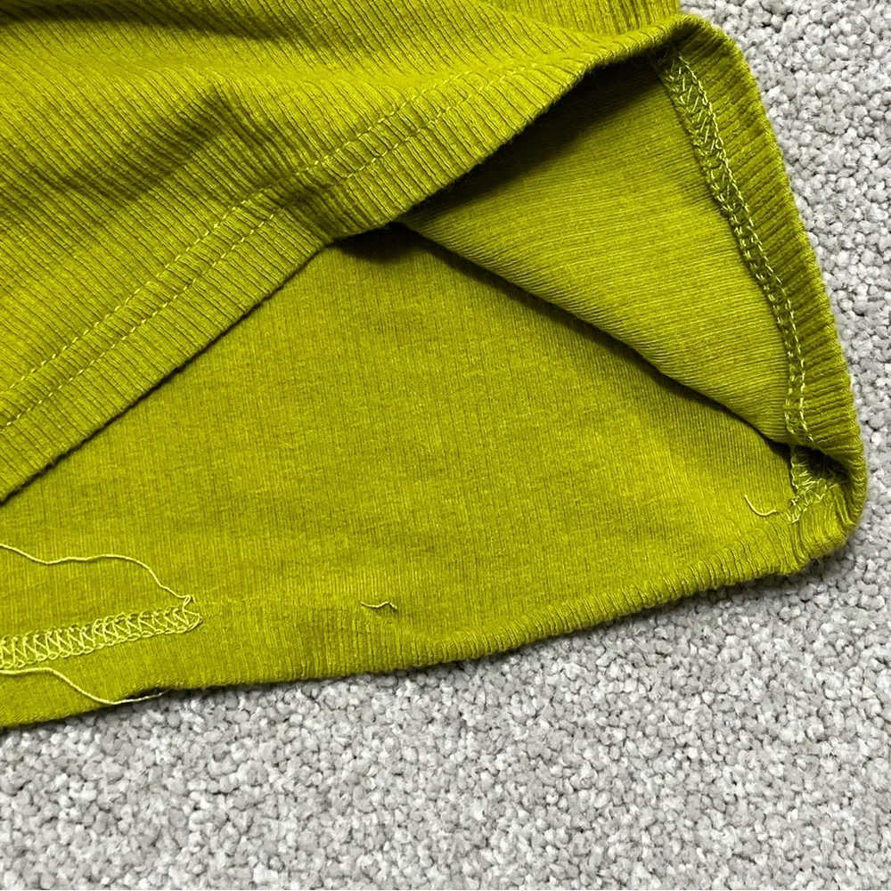 Nude Lucy Maya Long Line Rib Tank Size Small Green - Image 9