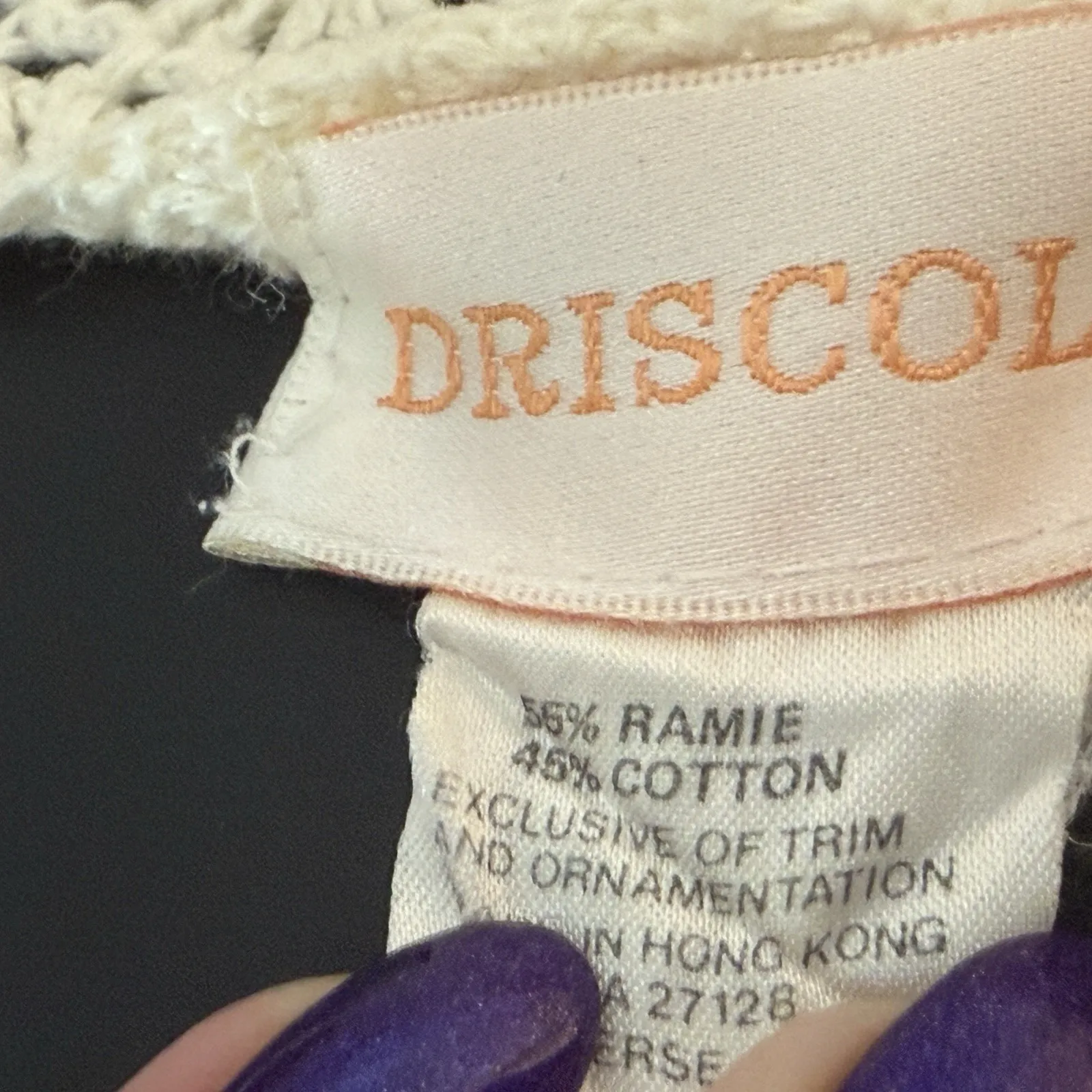 Crochet‎ Lace Scoop Neck Short Sleeve Layering Top Natural Cream Sz Medium - Image 5