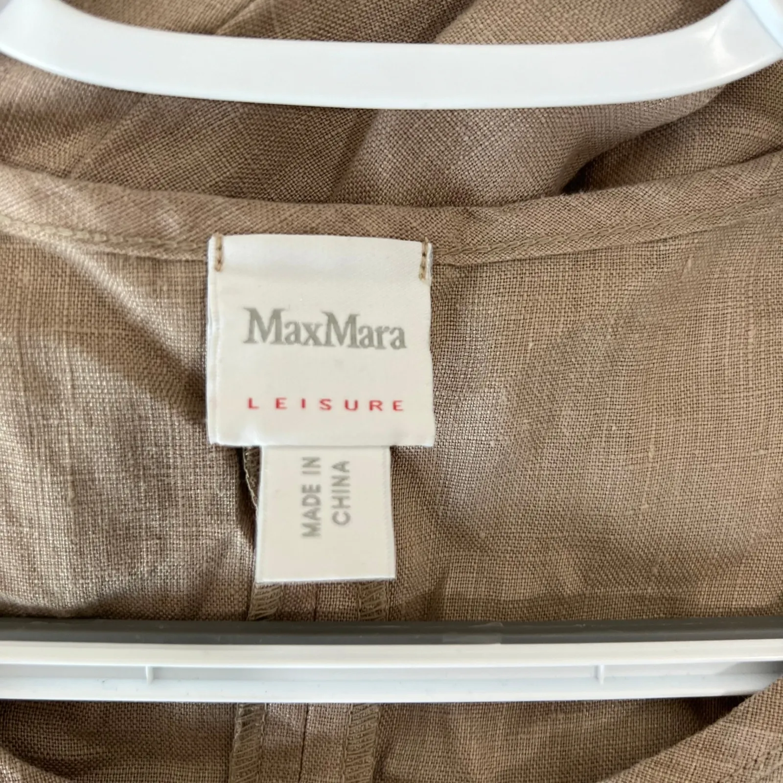 MaxMara Leisure Womens Dress Small Brown Linen‎ Blend Lagenlook Loose Sleeveless - Image 4