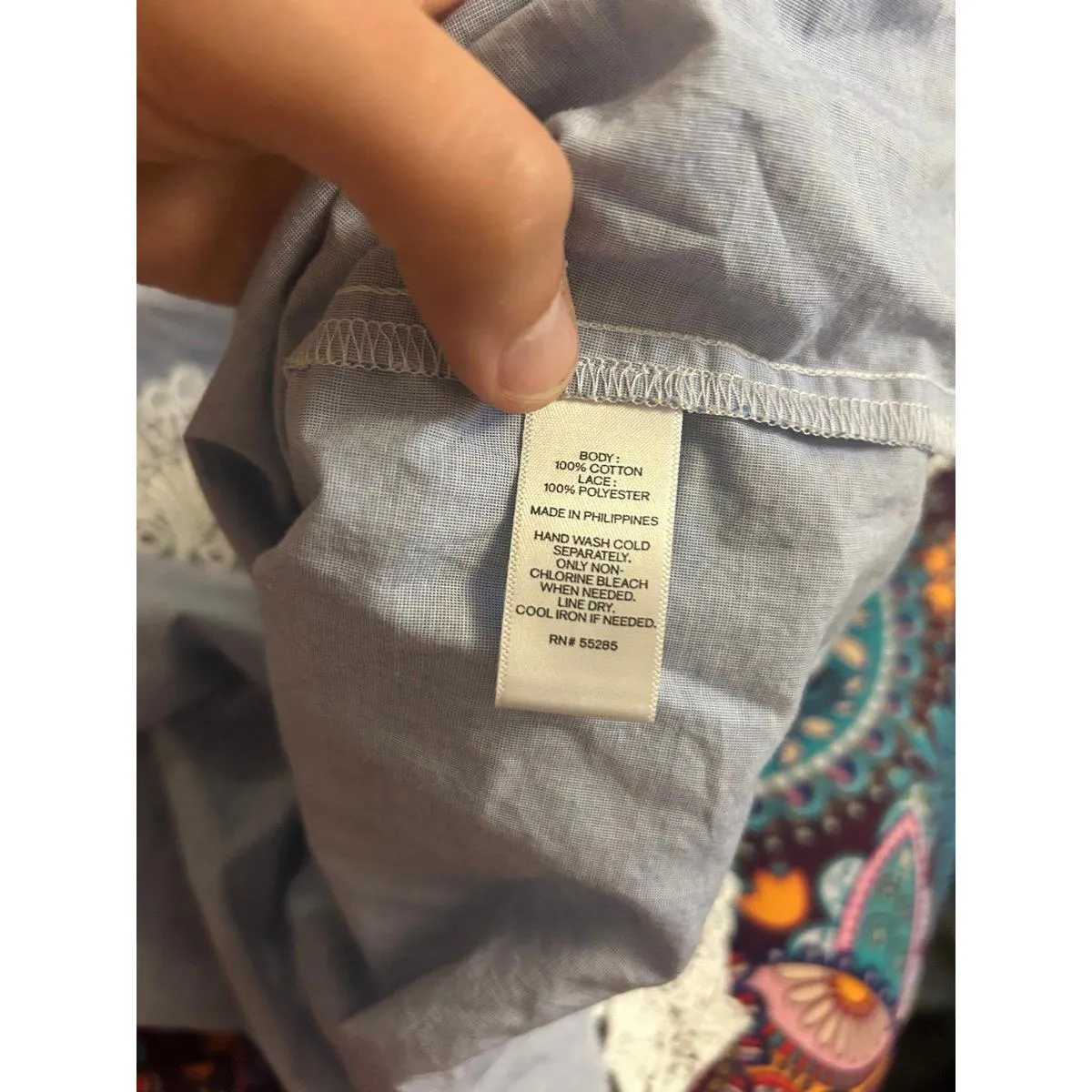 Express blue top shirt xs s size cute - Image 3