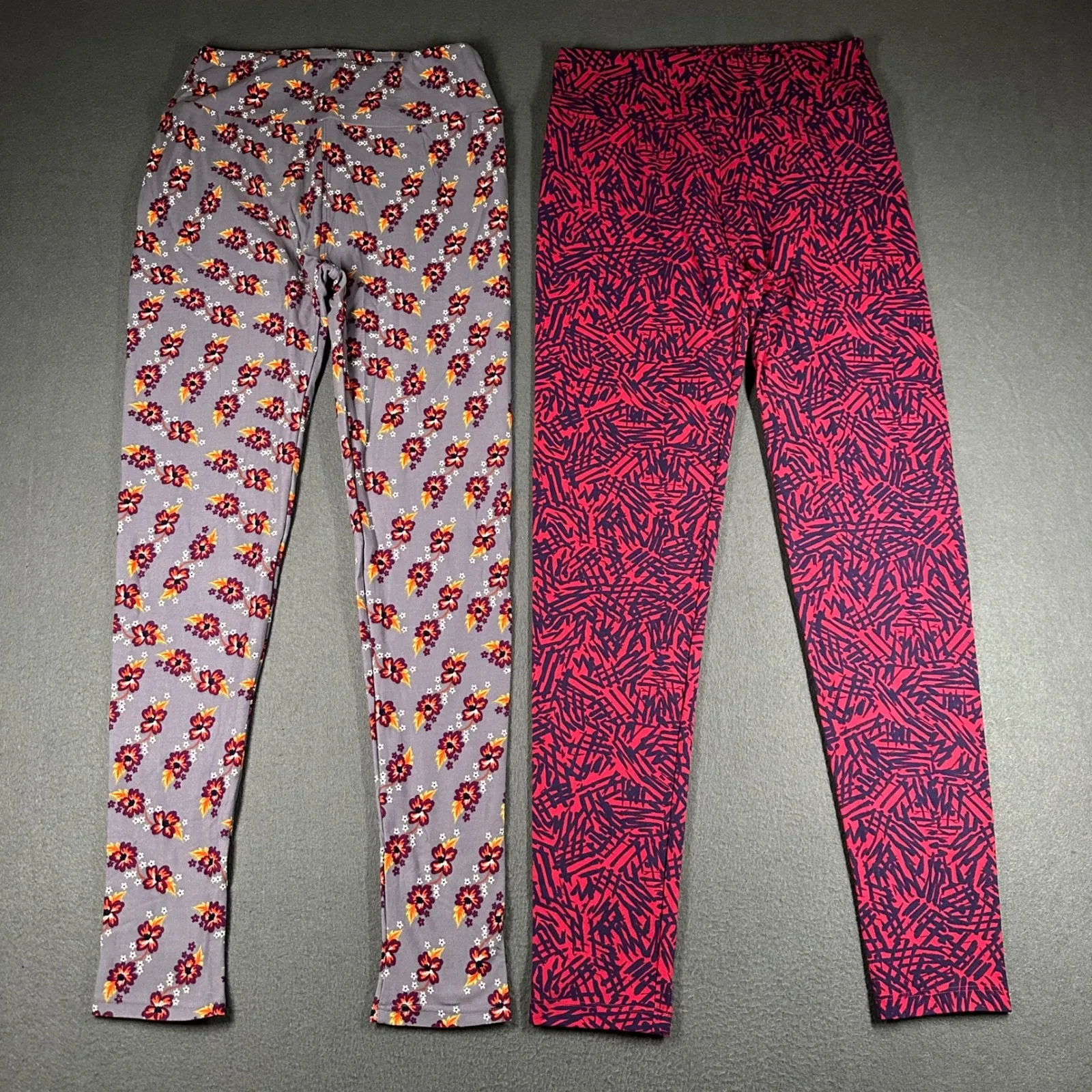 LuLaRoe Leggings Women One Size Lot of 16 Many Prints Halloween Valentines Solid - Image 7