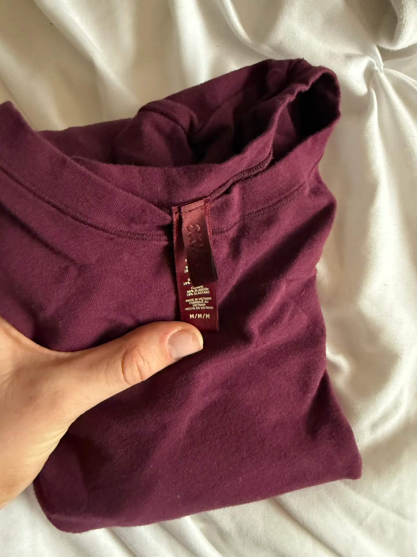 Soft Smoothing Seamless Long Sleeve in Dark Berry Size M but fits S - Image 3