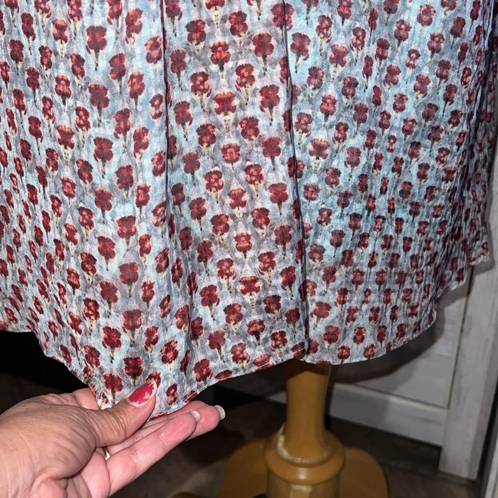 Anthropologie Bhanuni Floral embroidered, beaded dress size M Bohemian - Image 6