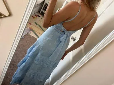 Blue Tiered Maxi Dress - Image 6