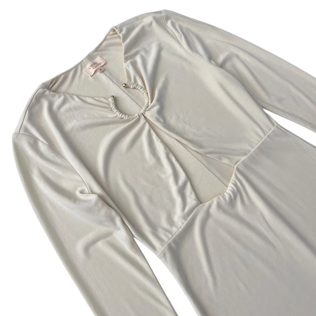 Camila Coelho Amelie Mini Dress‎ in Beige - Image 5