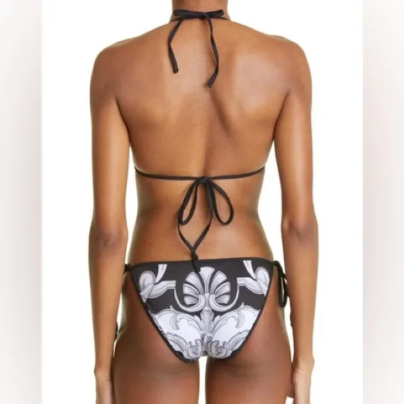 Versace Silver Baroque' Bikini Bottom‎ Size 1 - Image 3