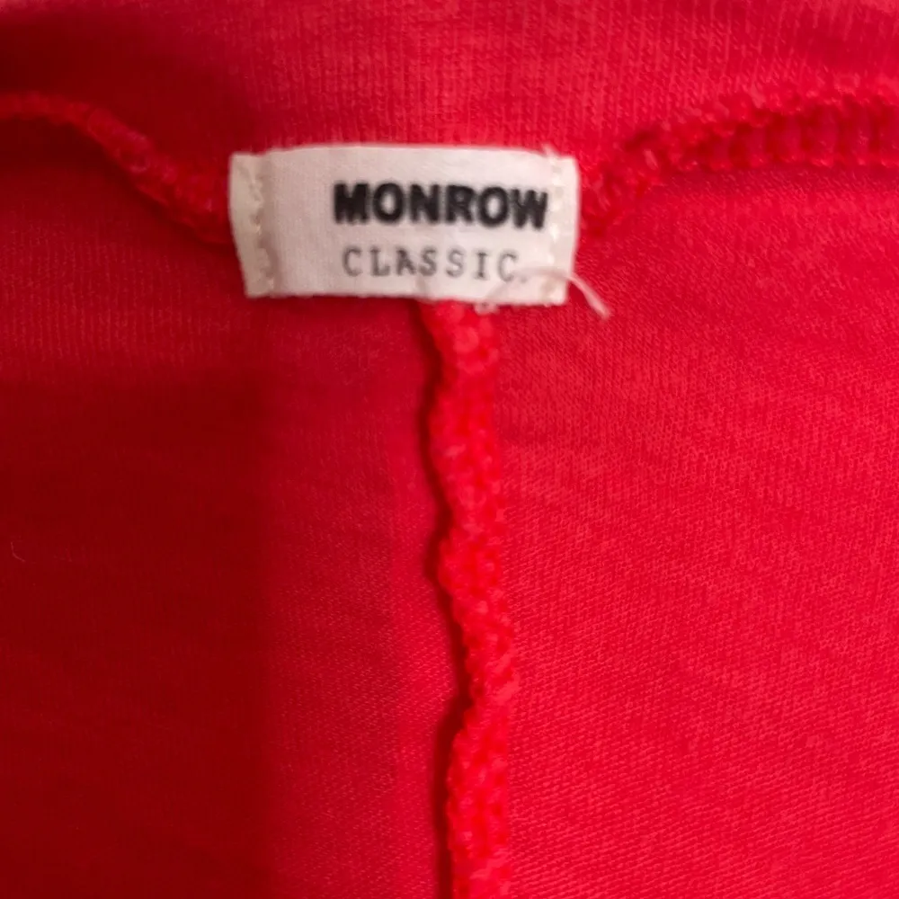 Monrow Red Orange T Shirt XS - Image 6