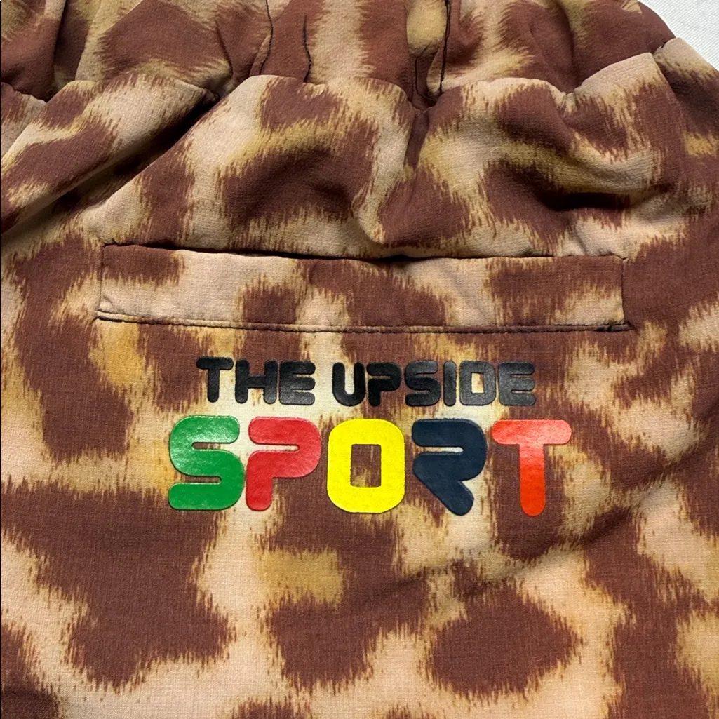 The Upside Sport Leopard Print Women's Running Athletic Activerwear Shorts Brown Size 6 - Image 5