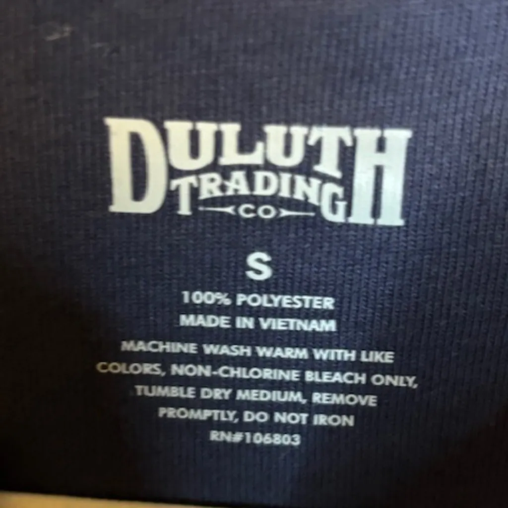 Duluth Sweatshirt Women's Size Small‎ Fleece Frost Lake Thumb Holes Gray Blue - Image 3