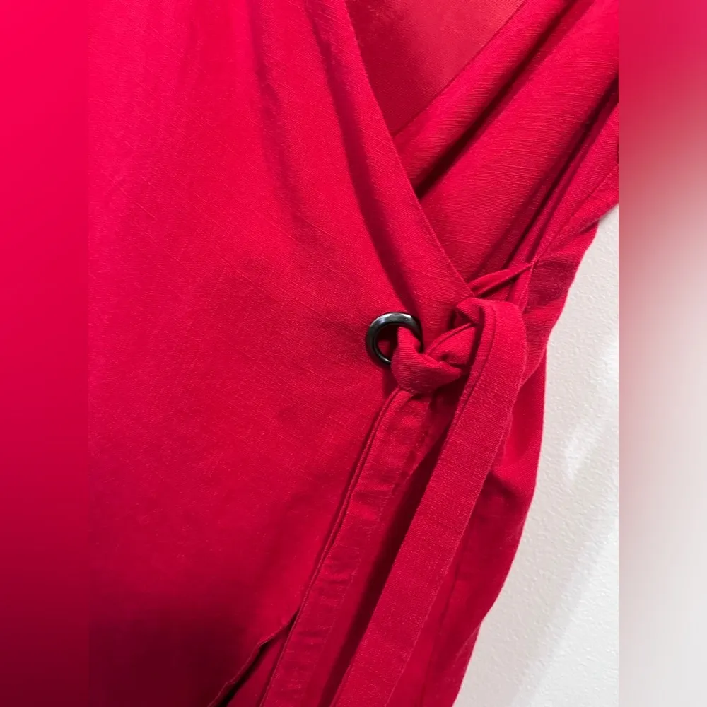 THML Wrap Dress Adjustable Straps Sleeveless Side Tie Sash Women’s Sz S EUC - Image 2