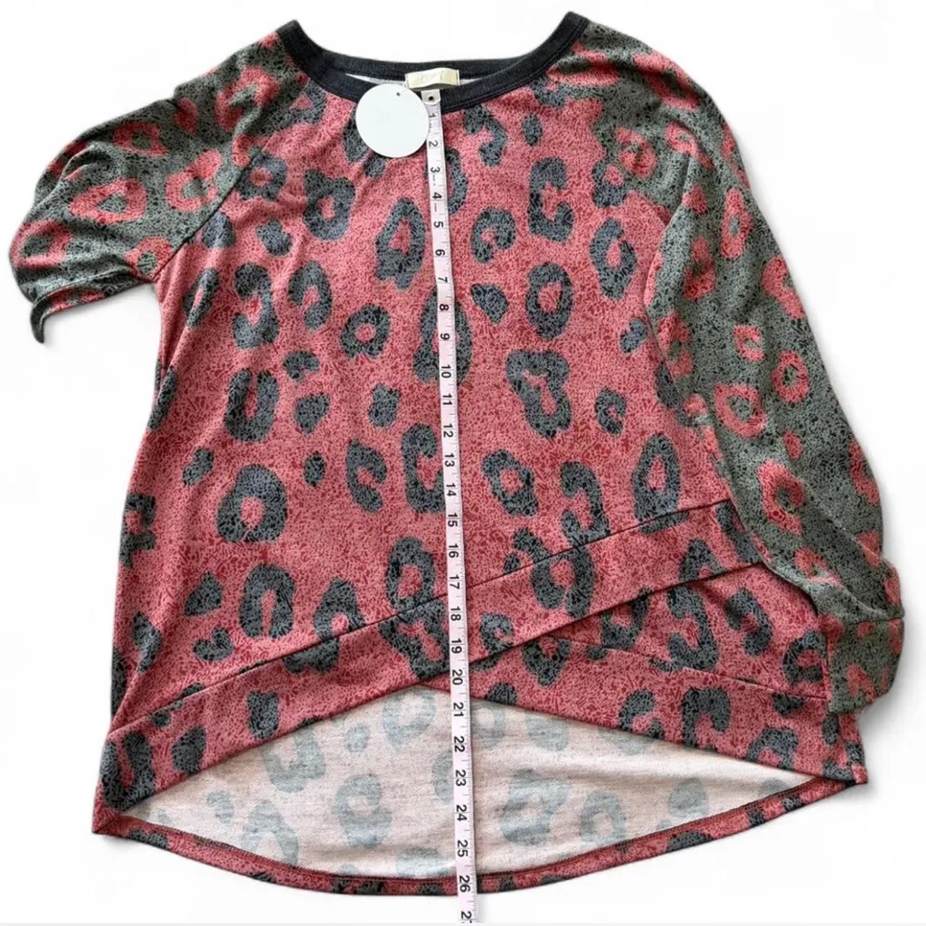 ‎Cheetah Print Raglan Top Pink Size L - Image 16