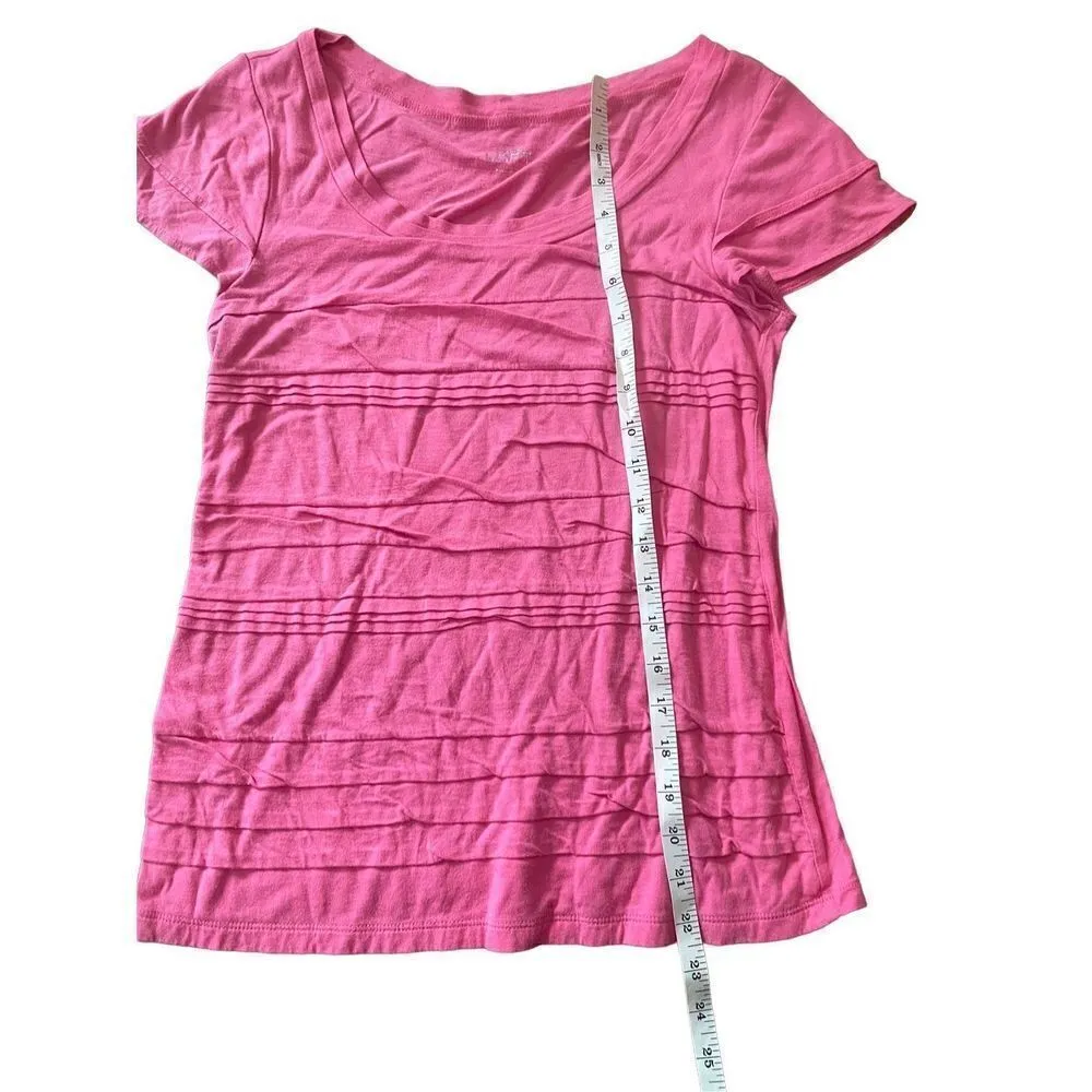 Loft bright coral pink shirt sz small - Image 6