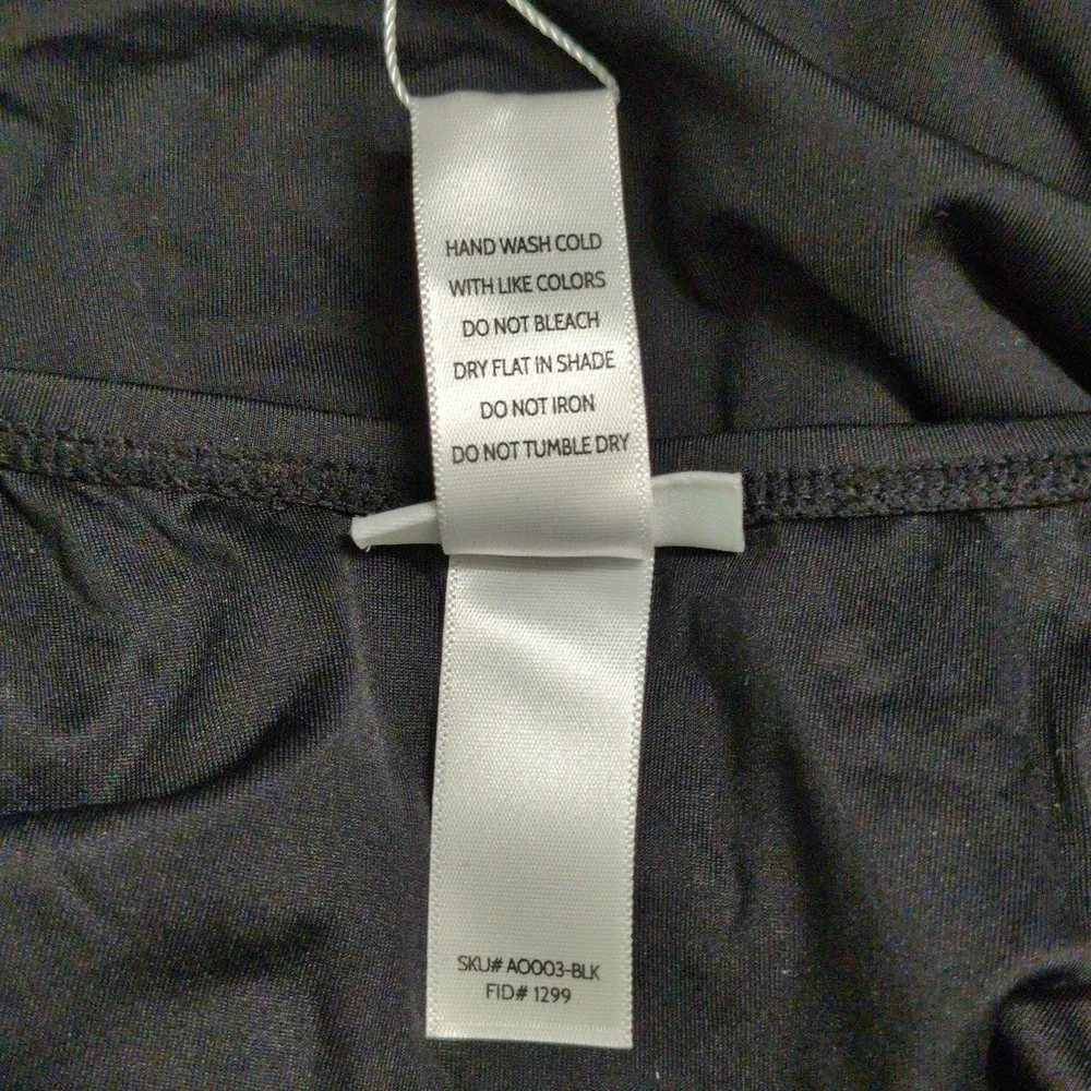 Andie The Tulum One Piece Swimsuit Black Crisscross Beach Pool Resort XS New - Image 5