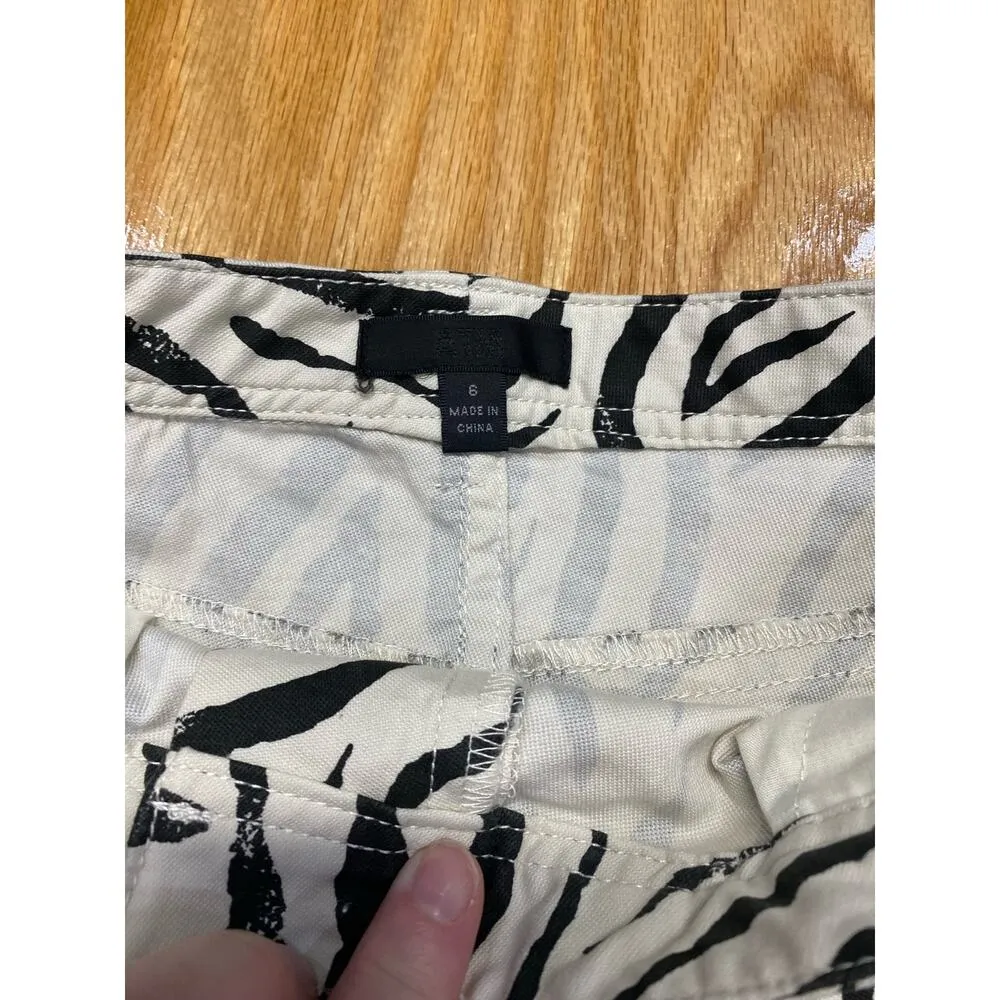 ATM Womens Denim Zebra Print Pencil Skirt size 6 NWOT (b45) - Image 11
