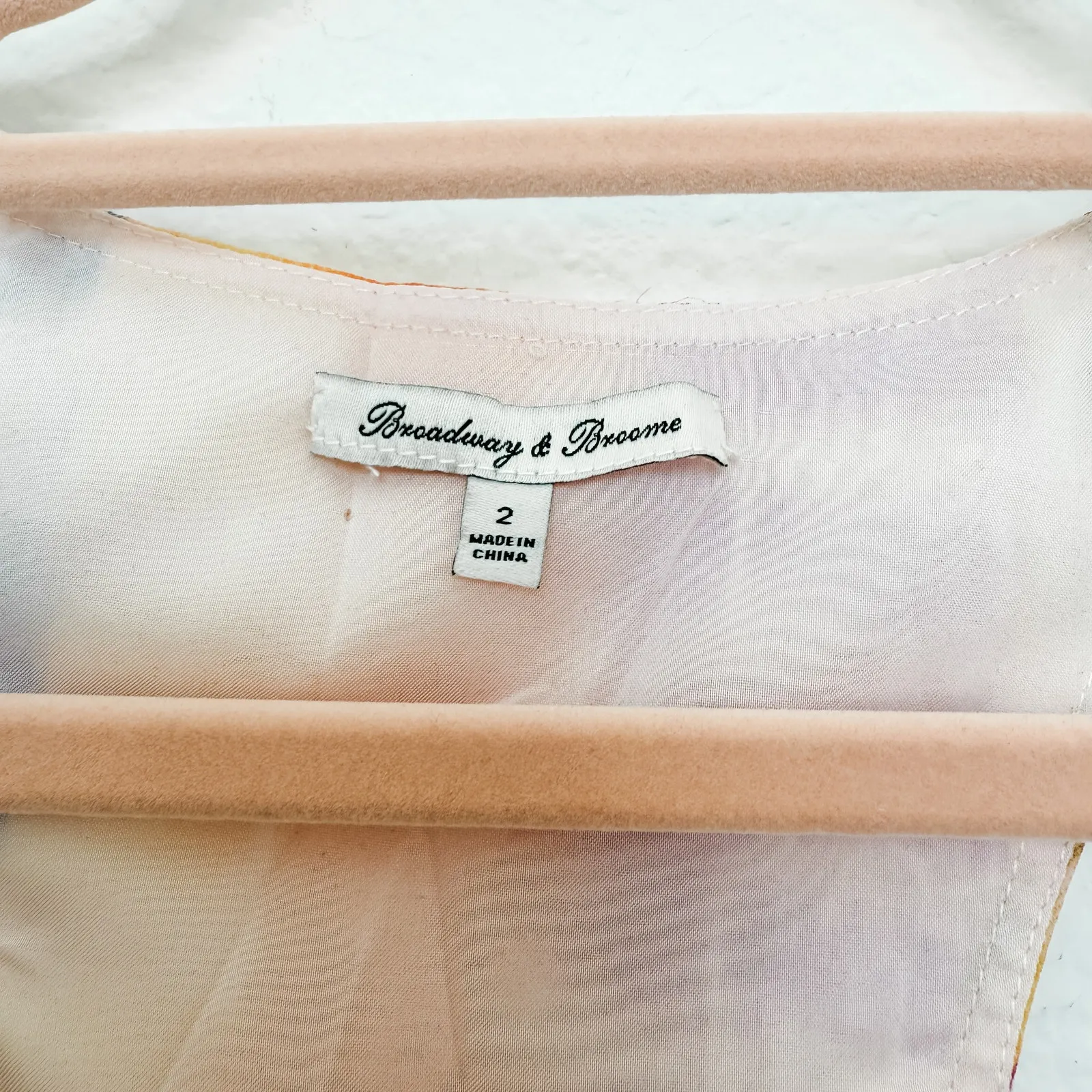 Broadway &‎ Broome Ikat Print 100% Silk Sleeveless Mini Dress Multicolor Size 2 - Image 4