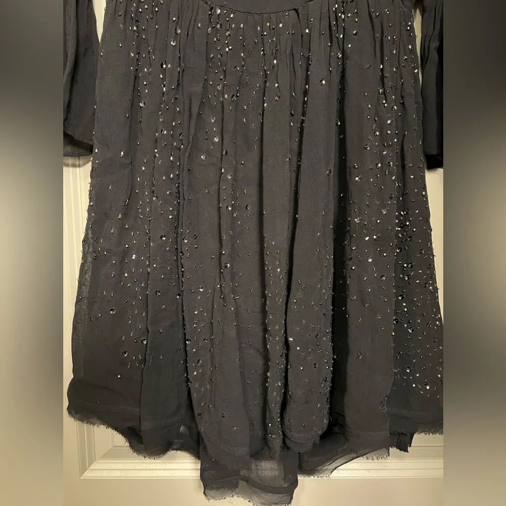 Free People Georgette Beaded Wrap Dress - XS - Image 10