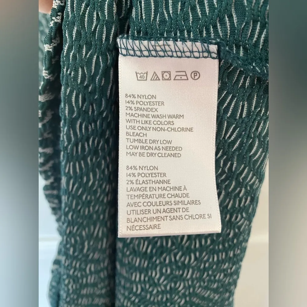 Silence + Noise Teal Textured Knit Mini Dress Sleeveless Cutout St Patrick’s Day - Image 8