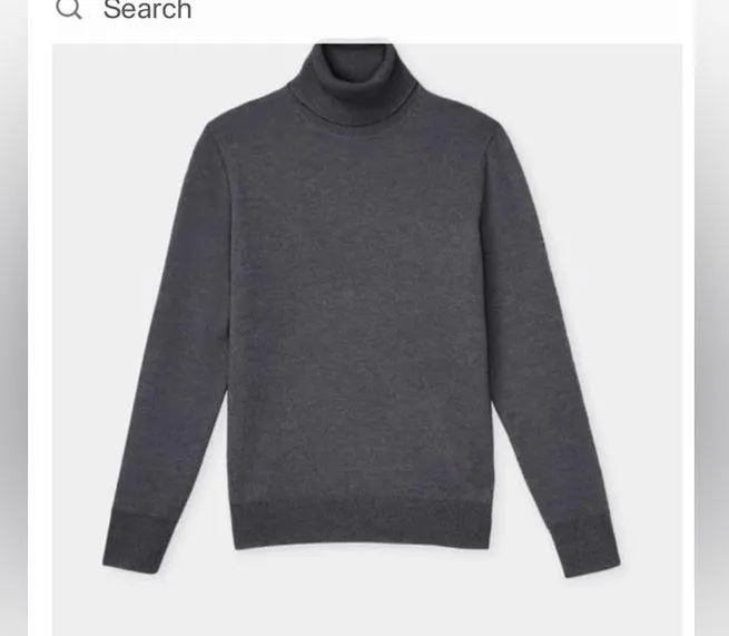 Lafayette 148 New York Cashmere Turtleneck Gray Sweater - Image 7