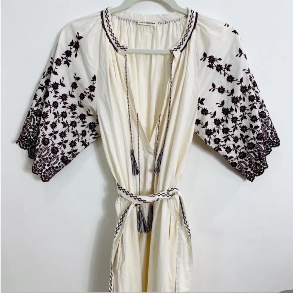 Ulla Johnson 100% cotton bohemian embroidery jumpsuit NWOT - Image 7
