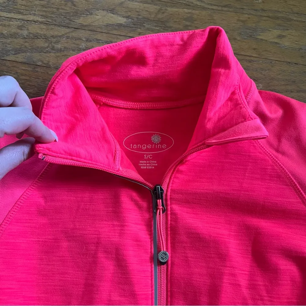 Neon Pink Tangerine Zip up size S - Image 3
