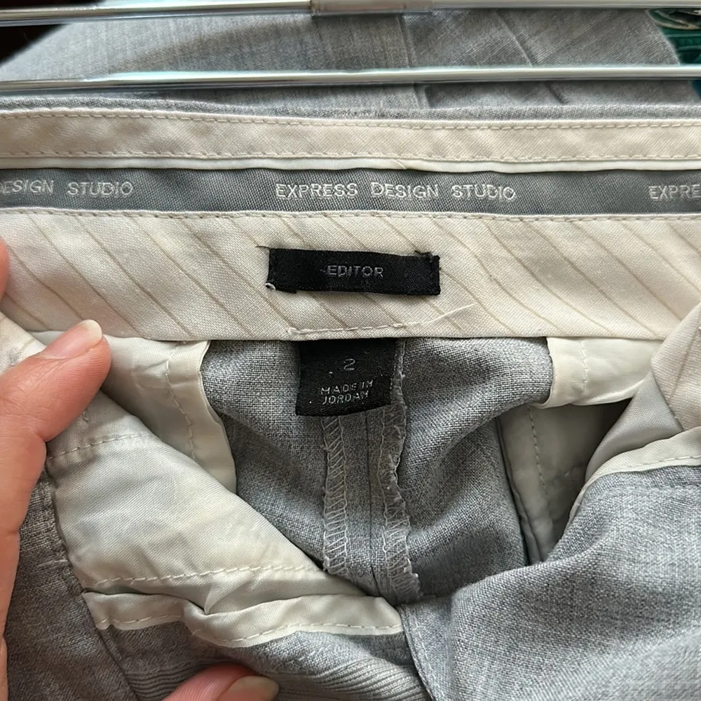 Express Editor Light Gray Dress Pants - Image 3