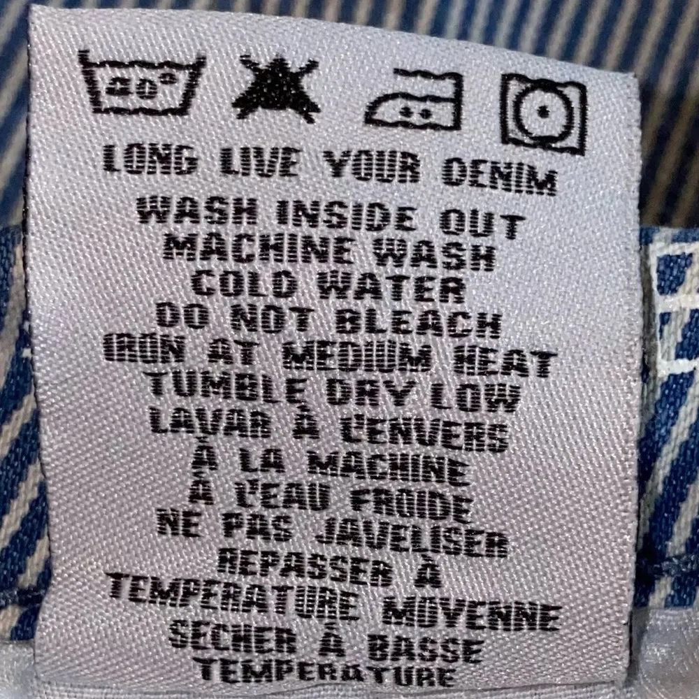 Lola Jeans Pin Stripe Blue & White Amy LS Mid Rise Bermuda Shorts - Image 8