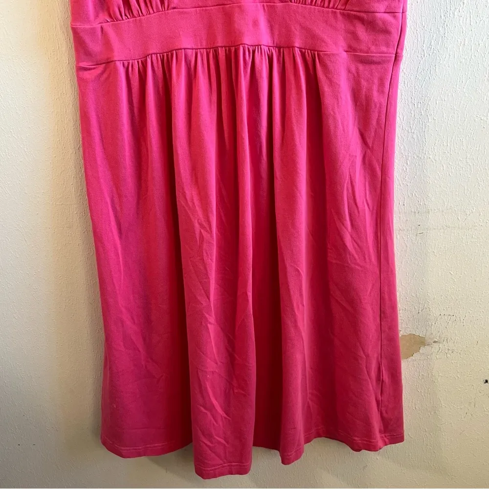 Columbia Dress Hot Pink Sleeveless Surplice Neck Dress Sz M GUC - Image 4