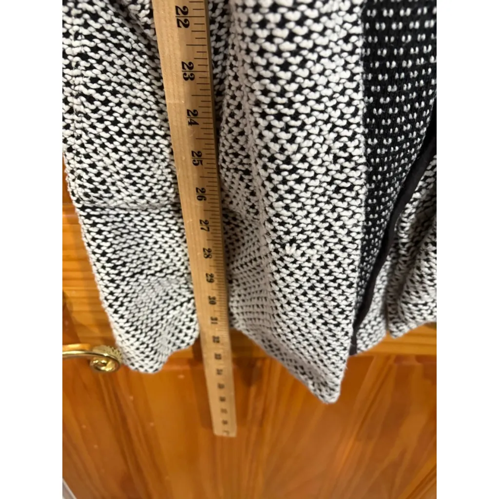 Womens Marine layer Birdseye Blazer in Black/White Contrast Size Medium - Image 7