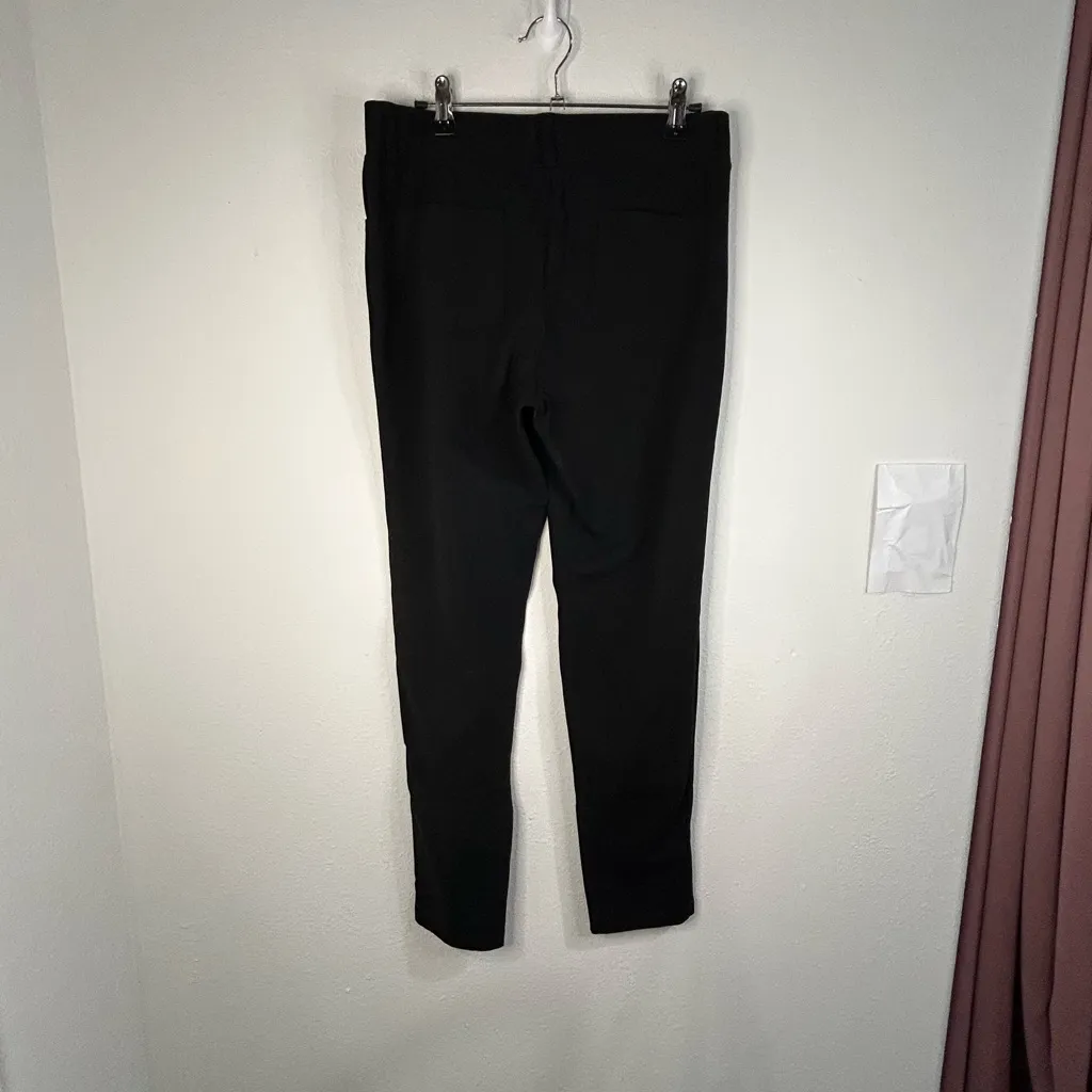 Women’s Large Gray Ankle Pants Stretch Pull On Work Casual Slim Fit Minimalist - Image 4