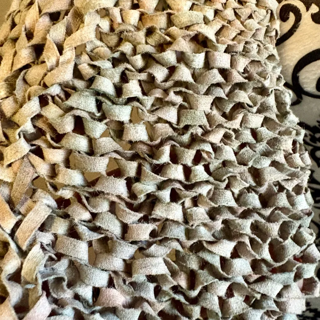 LANA GROSSA Yarn Handmade Thread Textured Knit Vest Size L - Image 3