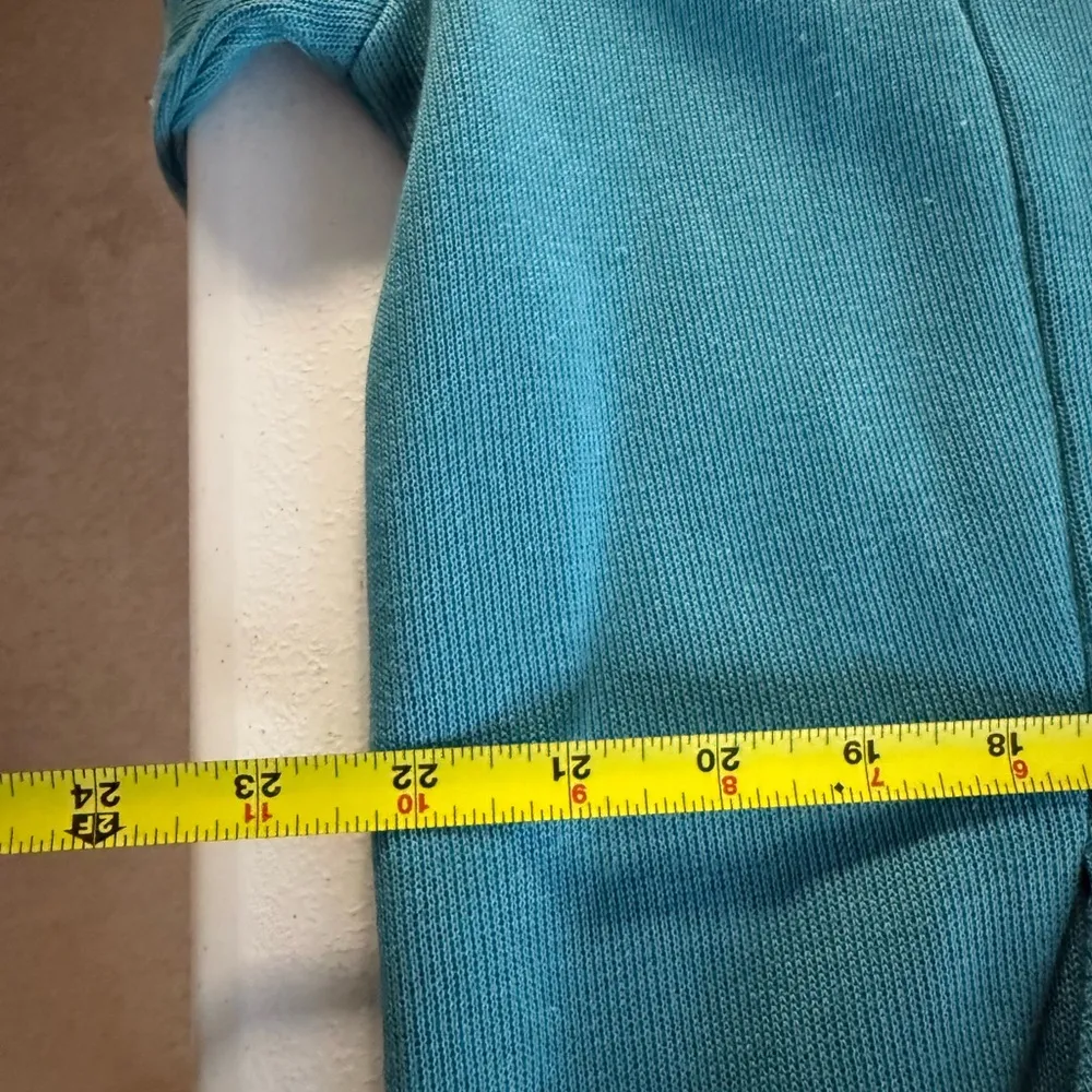 Bob Mackie Wearable Art Embroidered Floral Bird Jacket Zip Up Size Large Teal - Image 10