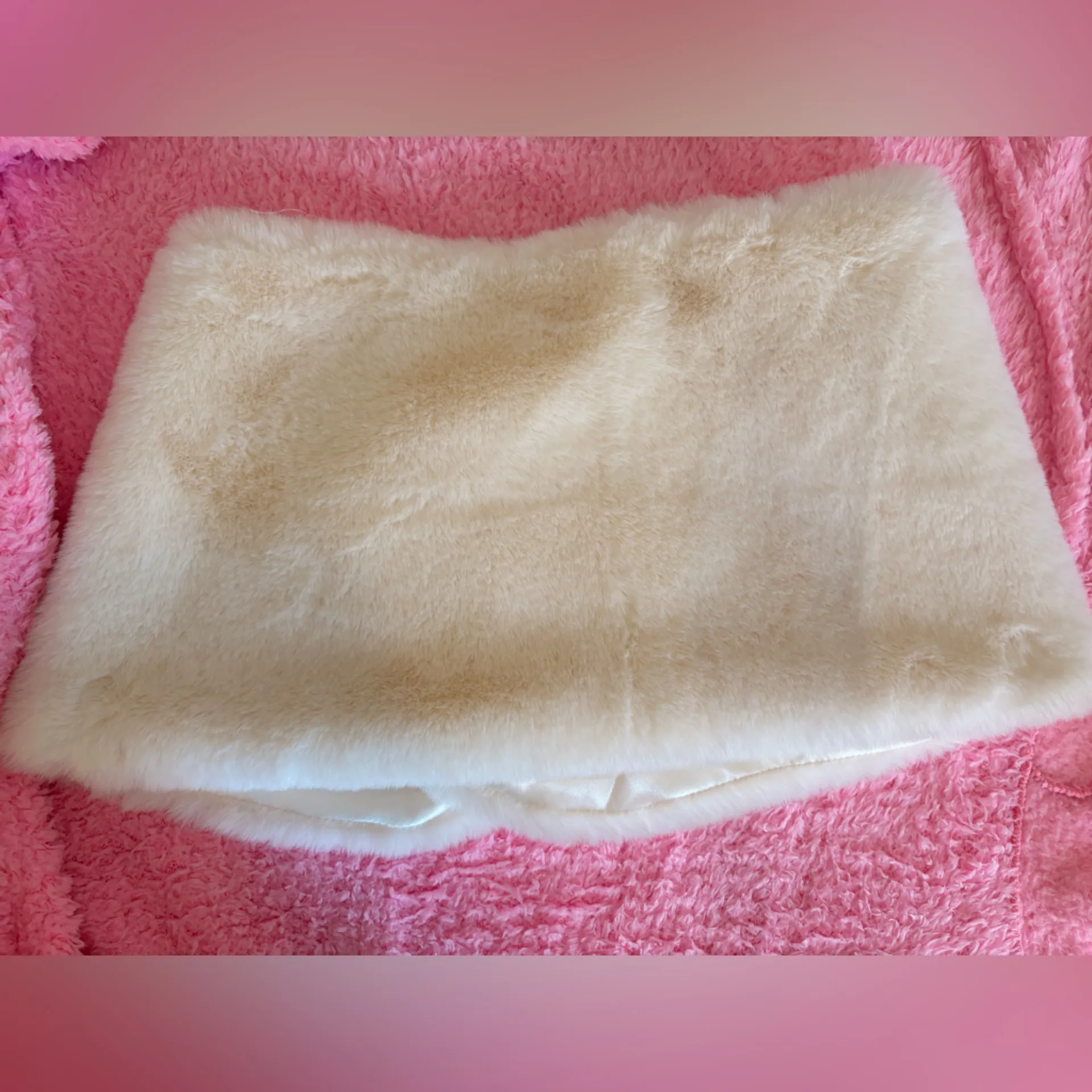 Christian Lacroix Faux Fur Stole Bridal Wrap Broach Shrug Shawl - Image 5