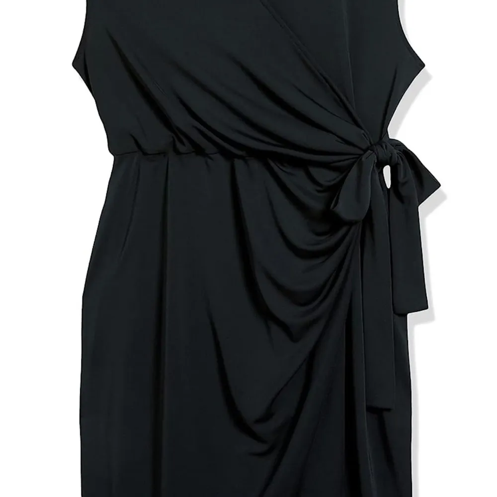 Amazon  Essentials Women's Classic Cap Sleeve Wrap Dress XS - Image 2