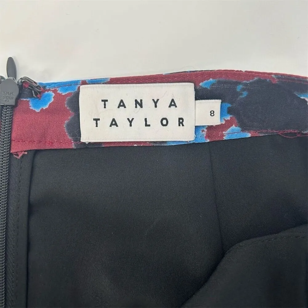 Tanya Taylor Mallory Ink Print Silk Skirt Size 8 - Image 11