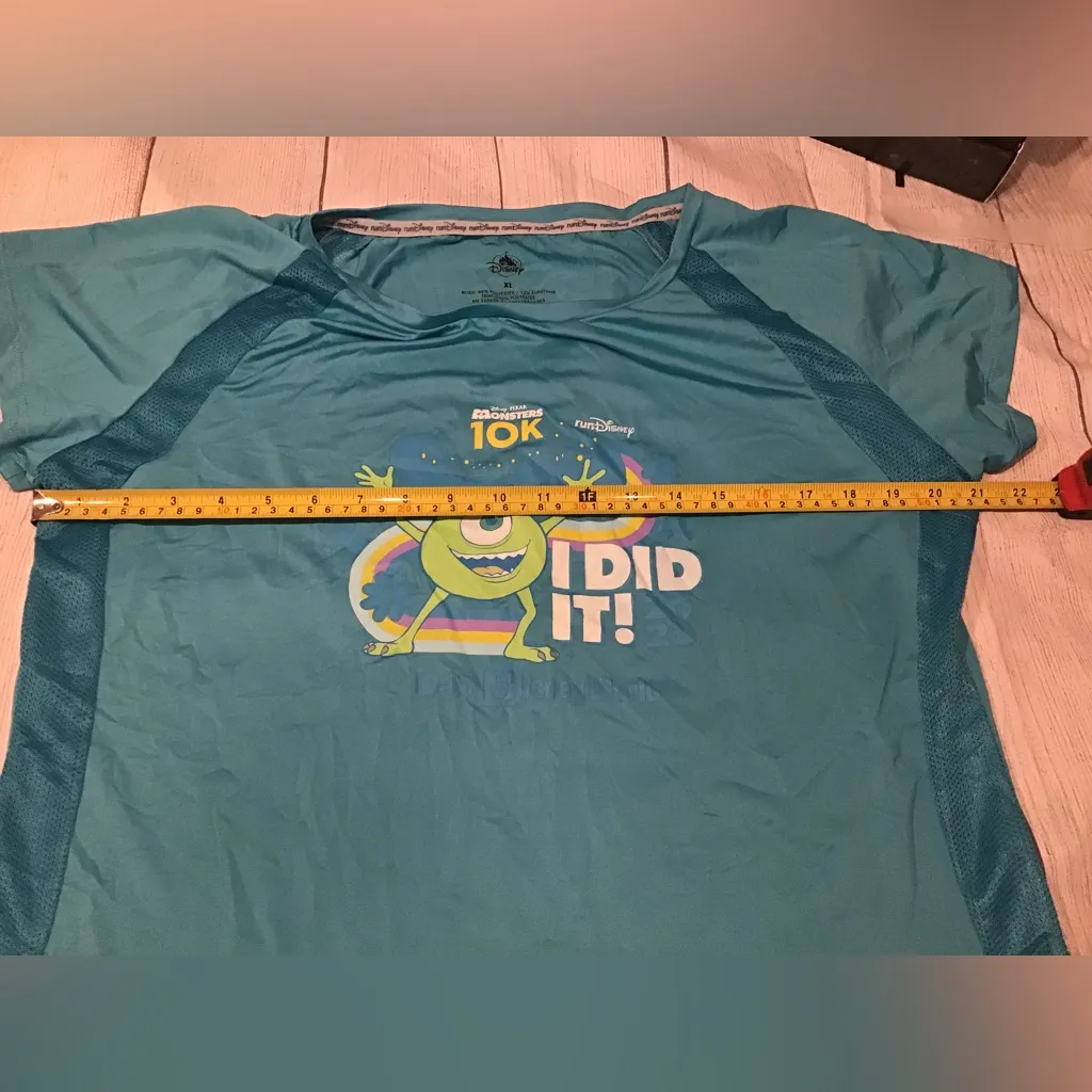 Disney monster inc run disney 10k 2023 adult unisex XL shirt “I did it” - Image 4
