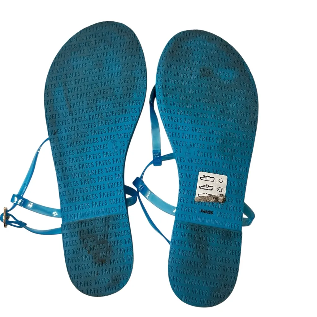 Tkees x JCREW Mallorca Mirage Thong Jelly Strap Sandals Size 7 - Image 5