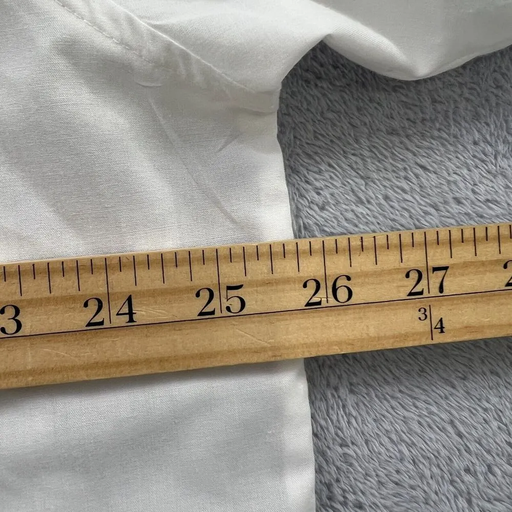 Vtg PGB Button Down Shirt Women XL White/Gold Studs Jaguar Embroidery Pocket USA - Image 7